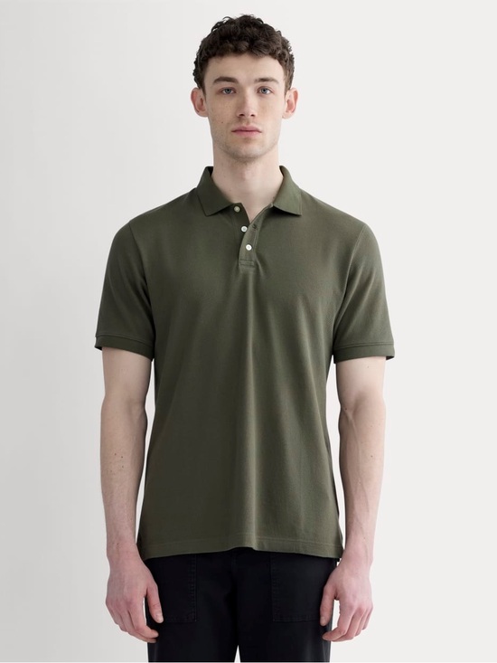 Everlane Other - Everlane The Pique Polo Kalamata Green Cotton Short Sleeve Shirt Men M NWT